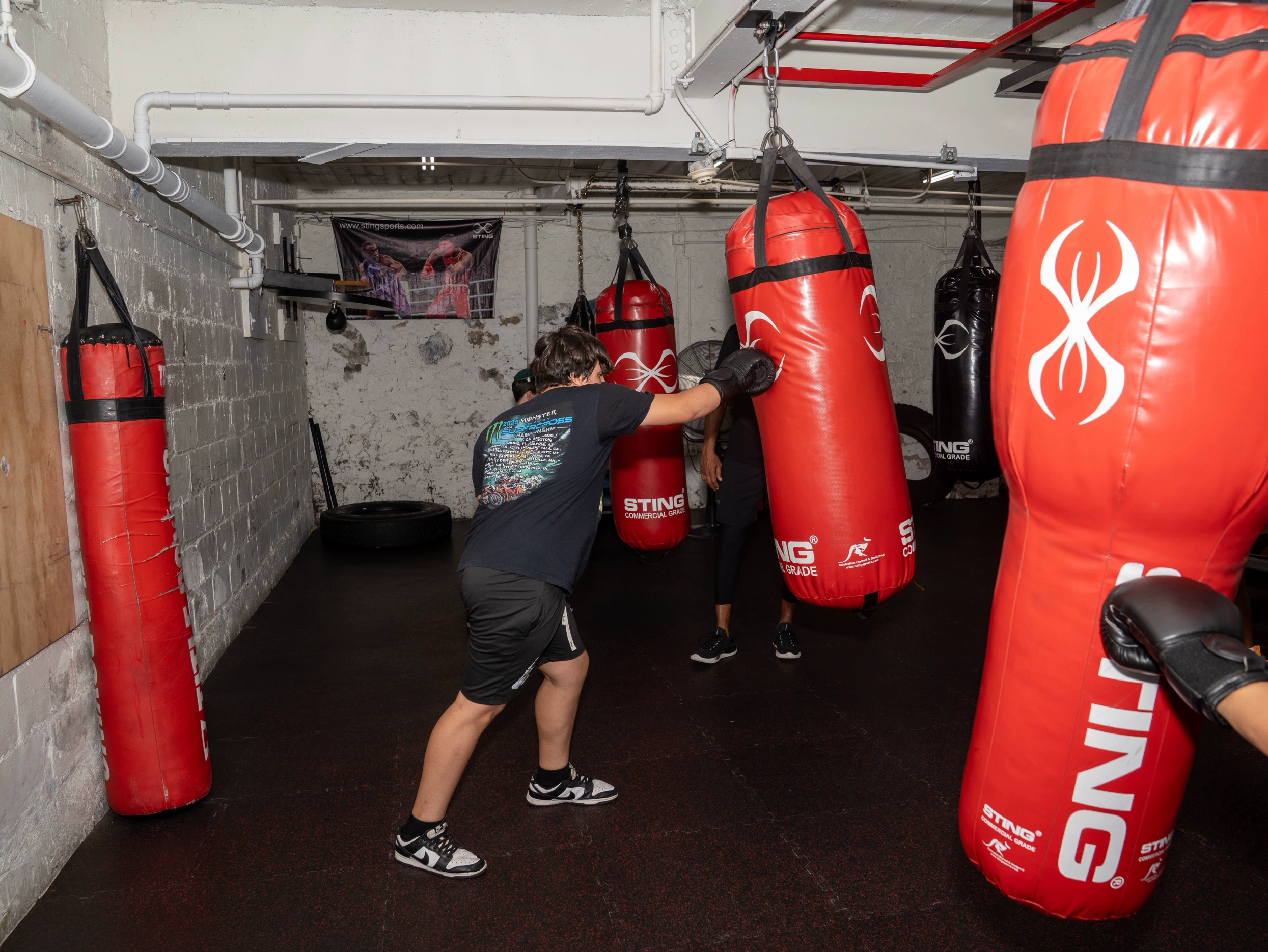 Youth boxing training drill at Different Breed Mini Camp in Teaneck NJ